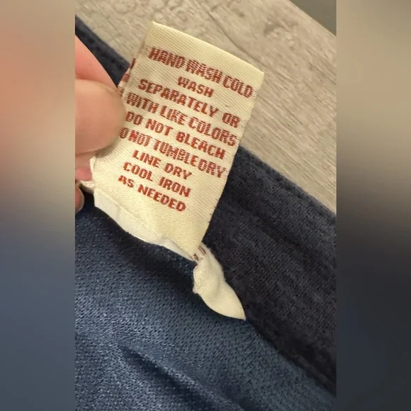 Sundance Quilted Wrap Mini Skirt Size 8 Blue Gray Diamond Stitch Boho Cottage - Picture 7 of 7